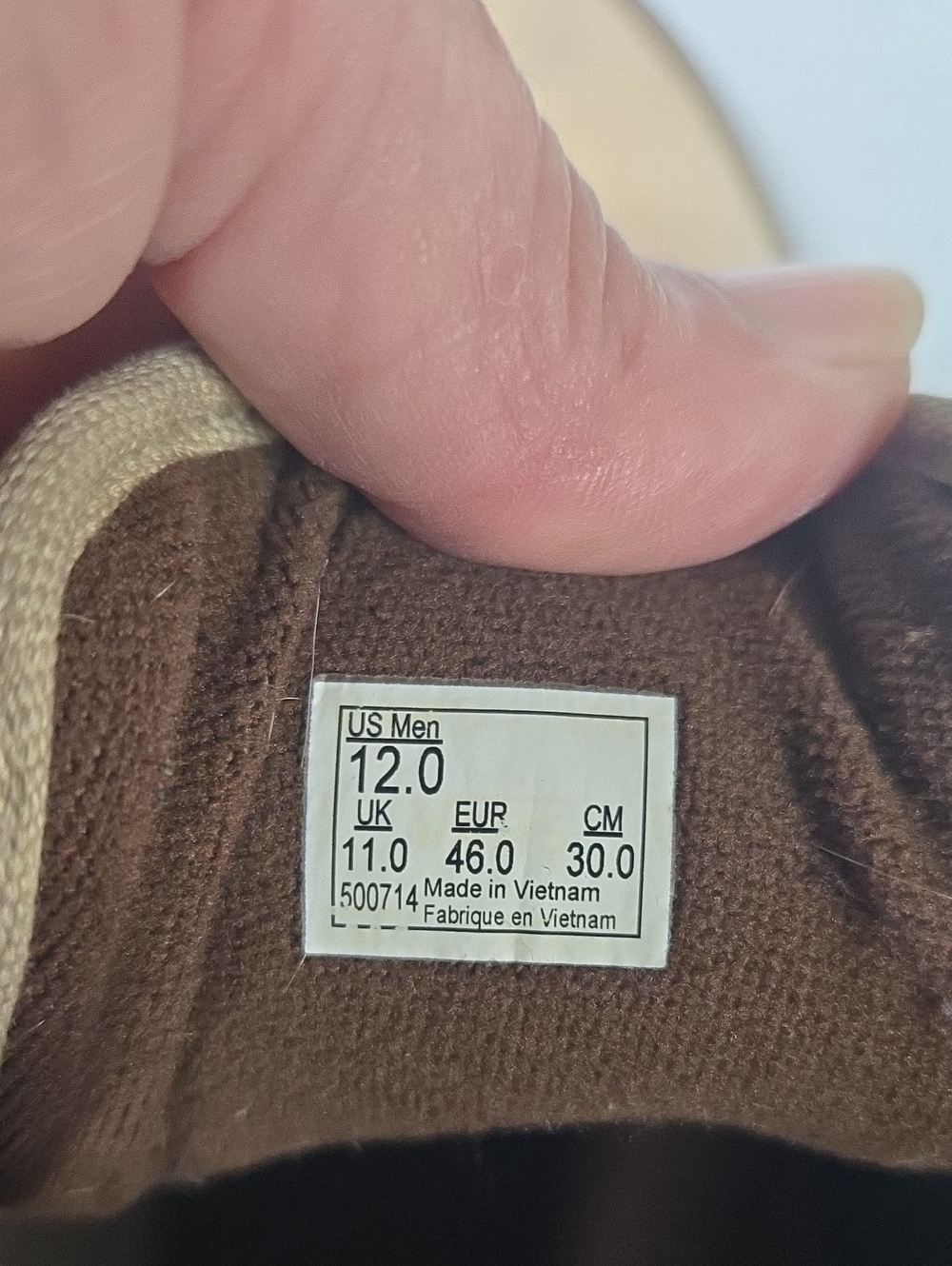 Vans Men's Tan Canvas Low-Top Sneakers - Picture 5 of 6